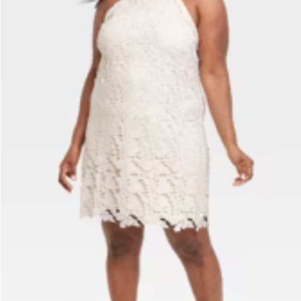 A new day Lace Dress scalloped